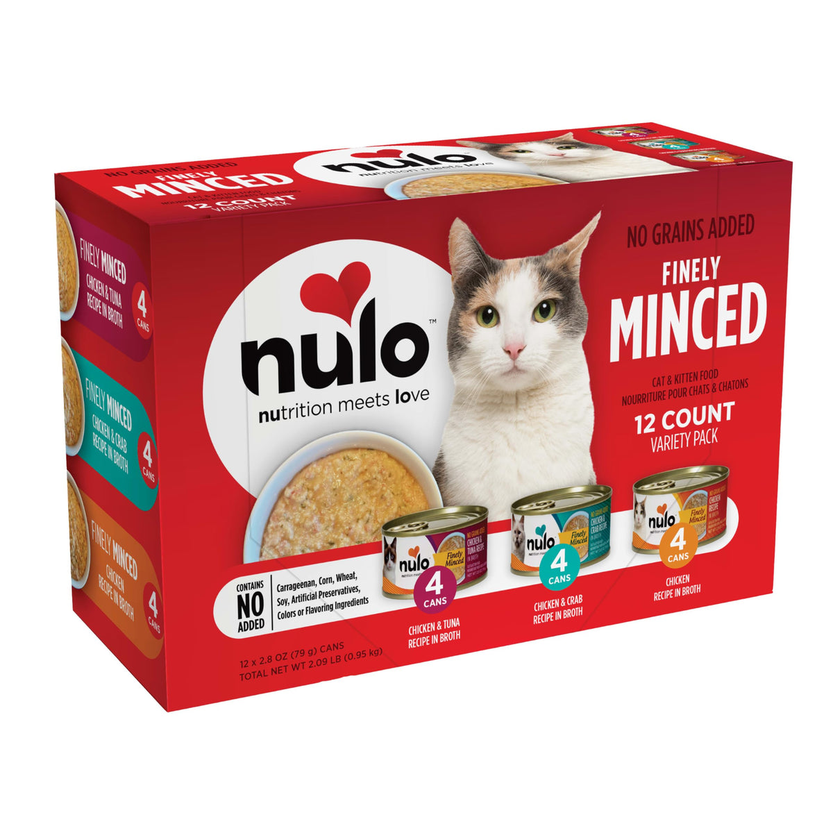 Boîte Nulo variete: texture finement hachée, appétente pour chats difficiles.