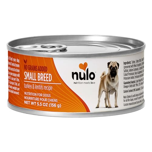 Texture humide à base de dinde et lentilles pour chiens sensibles.