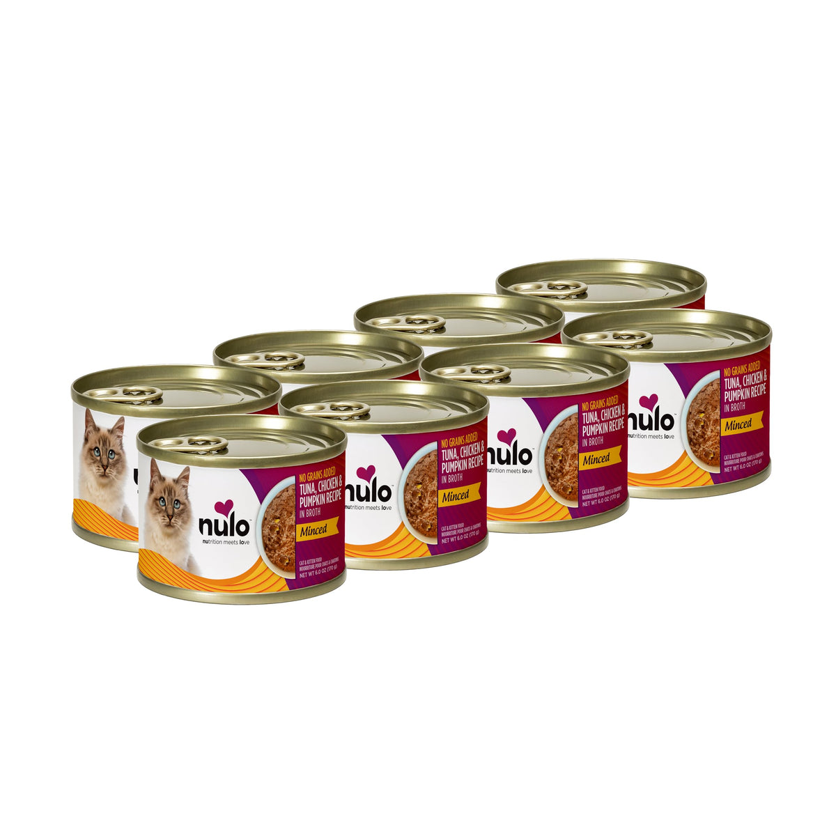Nulo chat – texture hachée thon-poulet dans bouillon, hydratation naturelle