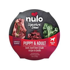 Nulo Dog Signature Stew avec morceaux de foie de bœuf riches en saveurs
