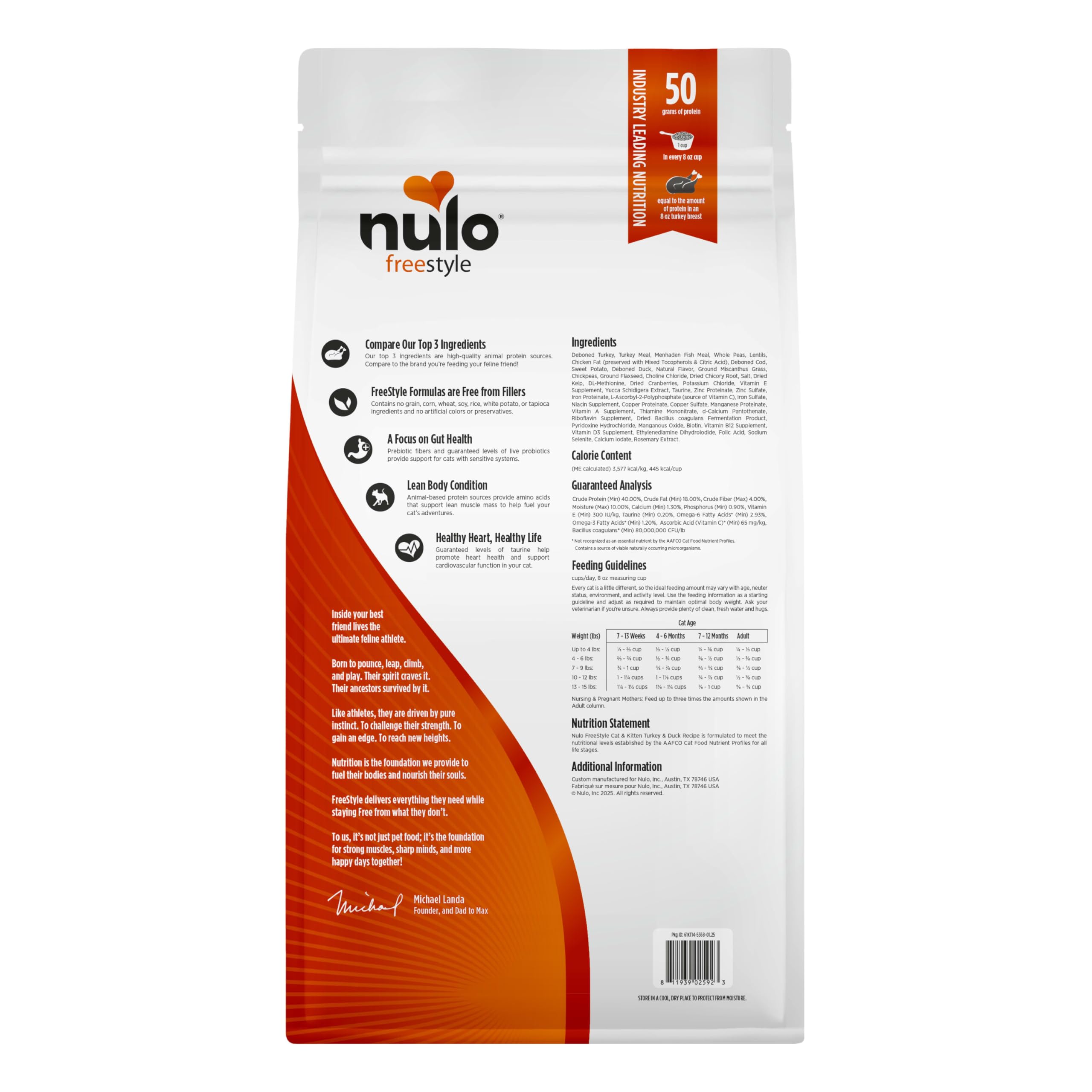 Nulo FreeStyle chat et chaton, usage quotidien pour énergie et bonheur.