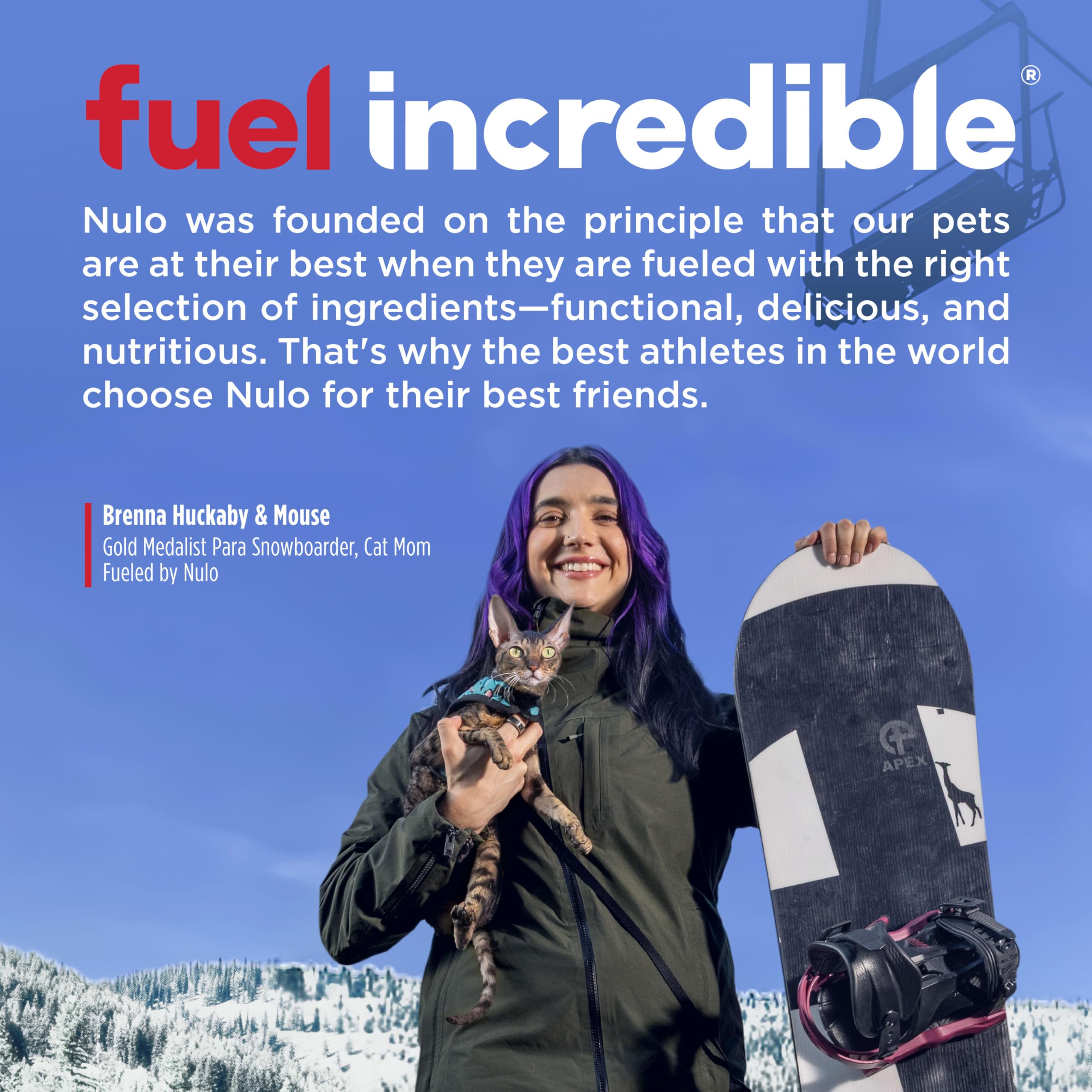 Nulo FreeStyle Chat Intérieur taurine soutient cœur et vision