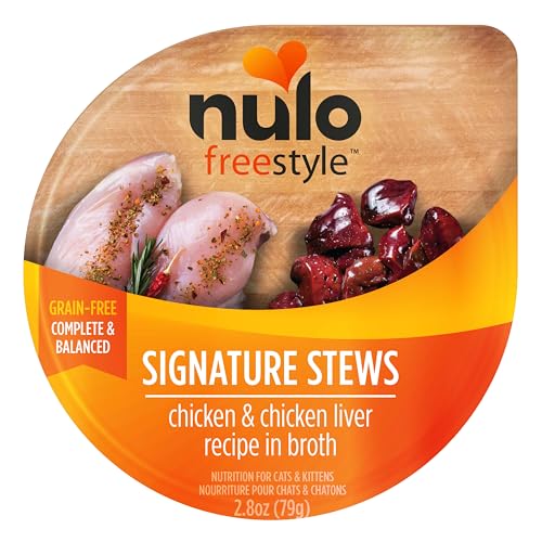 Nulo Freestyle Chat Stew: morceaux de poulet réels pour stimuler l'appétit.