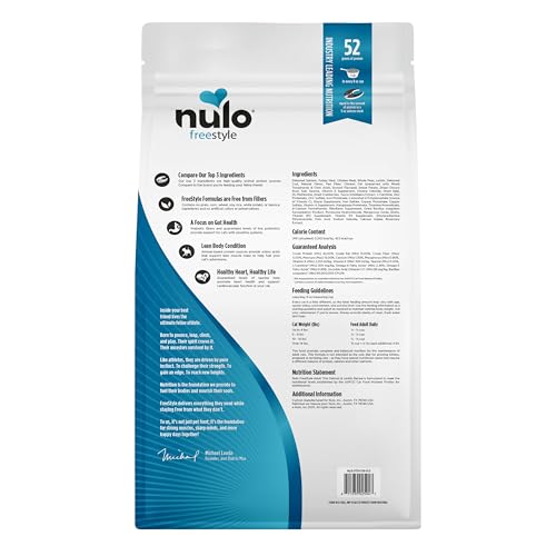 Nulo FreeStyle Chat Trim saumon-lentilles aide des habitudes alimentaires équilibrées pour les chats.