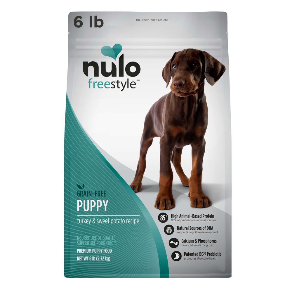 Nulo Freestyle chiot sac croquettes, protéines élevées pour croissance.