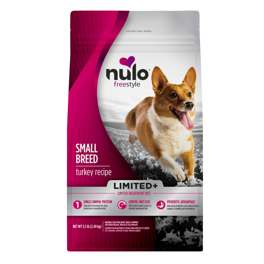 Nulo Freestyle dinde – ingrédients limités, croquettes adaptées aux petits chiens sensibles
