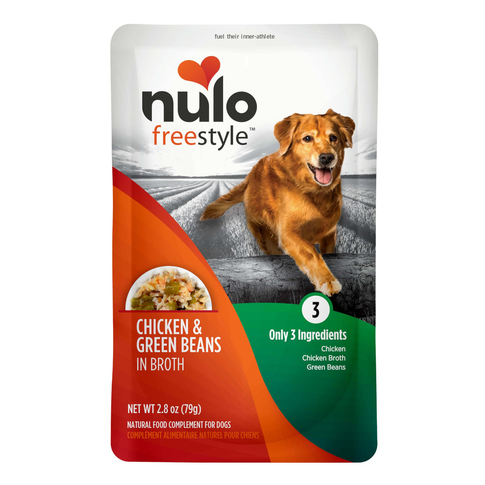 Nulo Freestyle garniture sur croquettes, variété et goût.