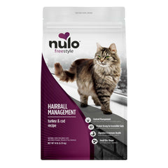 Nulo Freestyle Hairball croquettes dinde et cabillaud pour digestion et pelage sain
