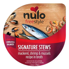 Nulo Freestyle Ingrédients marins maquereau-crevettes, saveur naturelle.