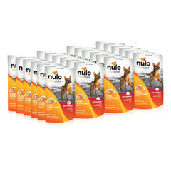 Nulo Freestyle poulet-saumon-carotte bouillon, protéine naturelle pour chiens.