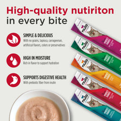Purée Nulo Freestyle avec inuline prébiotique pour soutenir une digestion douce.