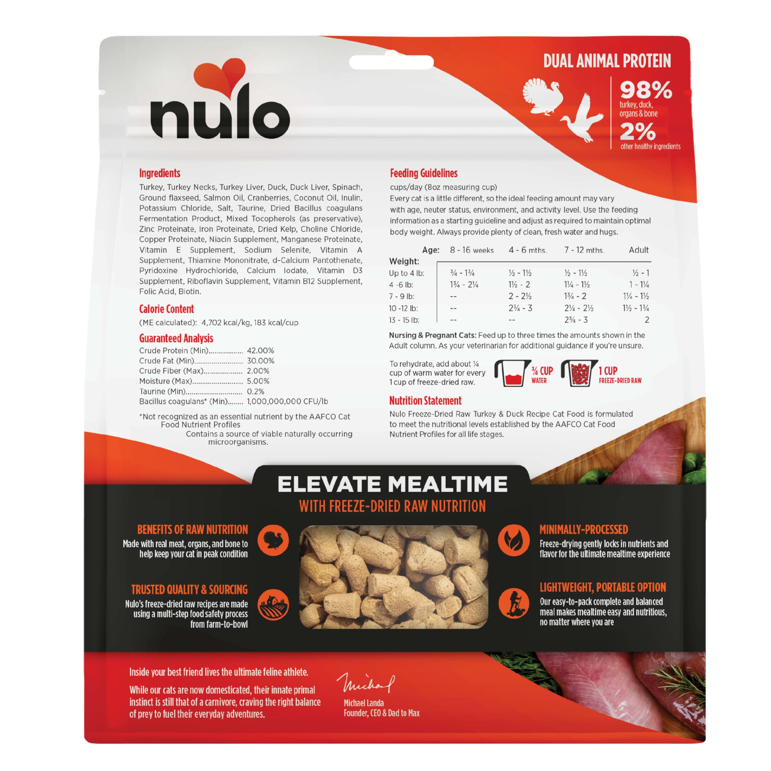 Nulo Freestyle Raw, emballage 16 onces pour maison et déplacement.
