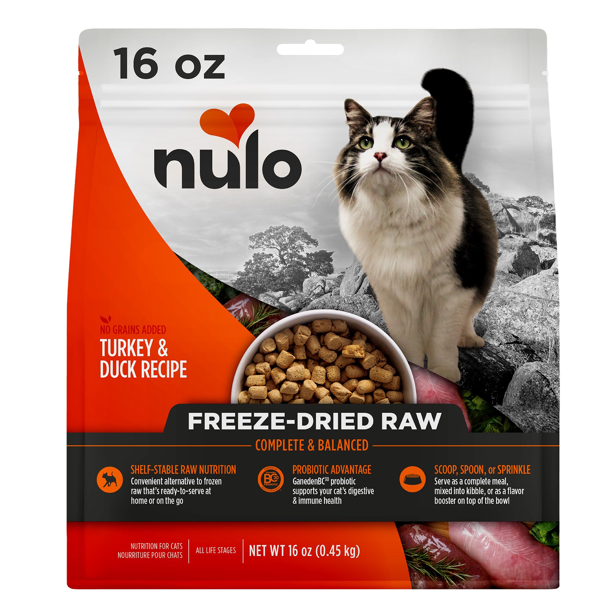 Nulo Freestyle Raw, bol de repas lyophilisé, pratique et appétent.