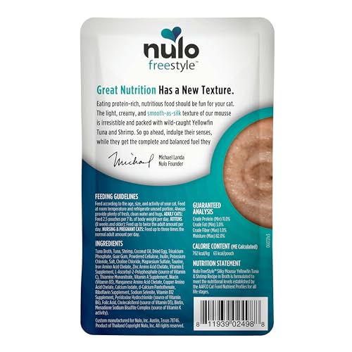Repas quotidien avec Nulo Freestyle Silky Mousse pour chat