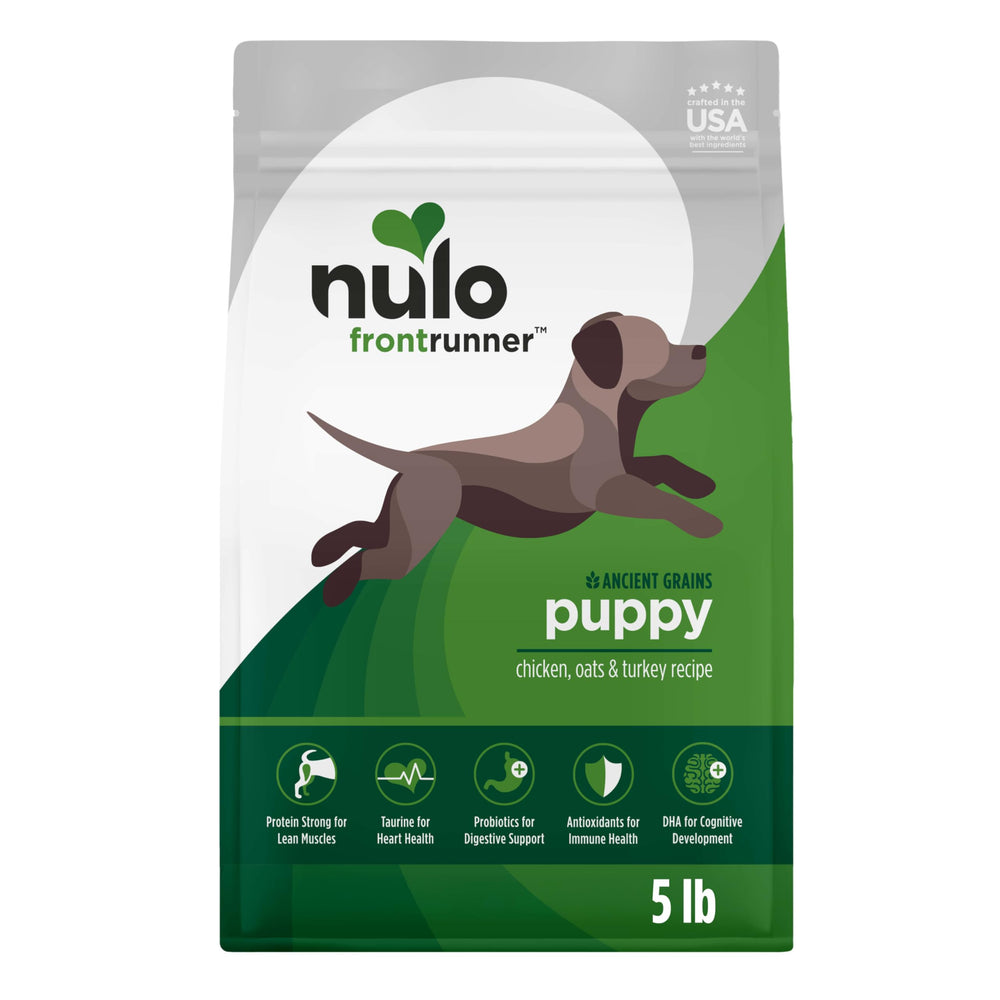 Nulo Frontrunner chiot – croquettes protéinées pour muscles maigres et énergie durable.