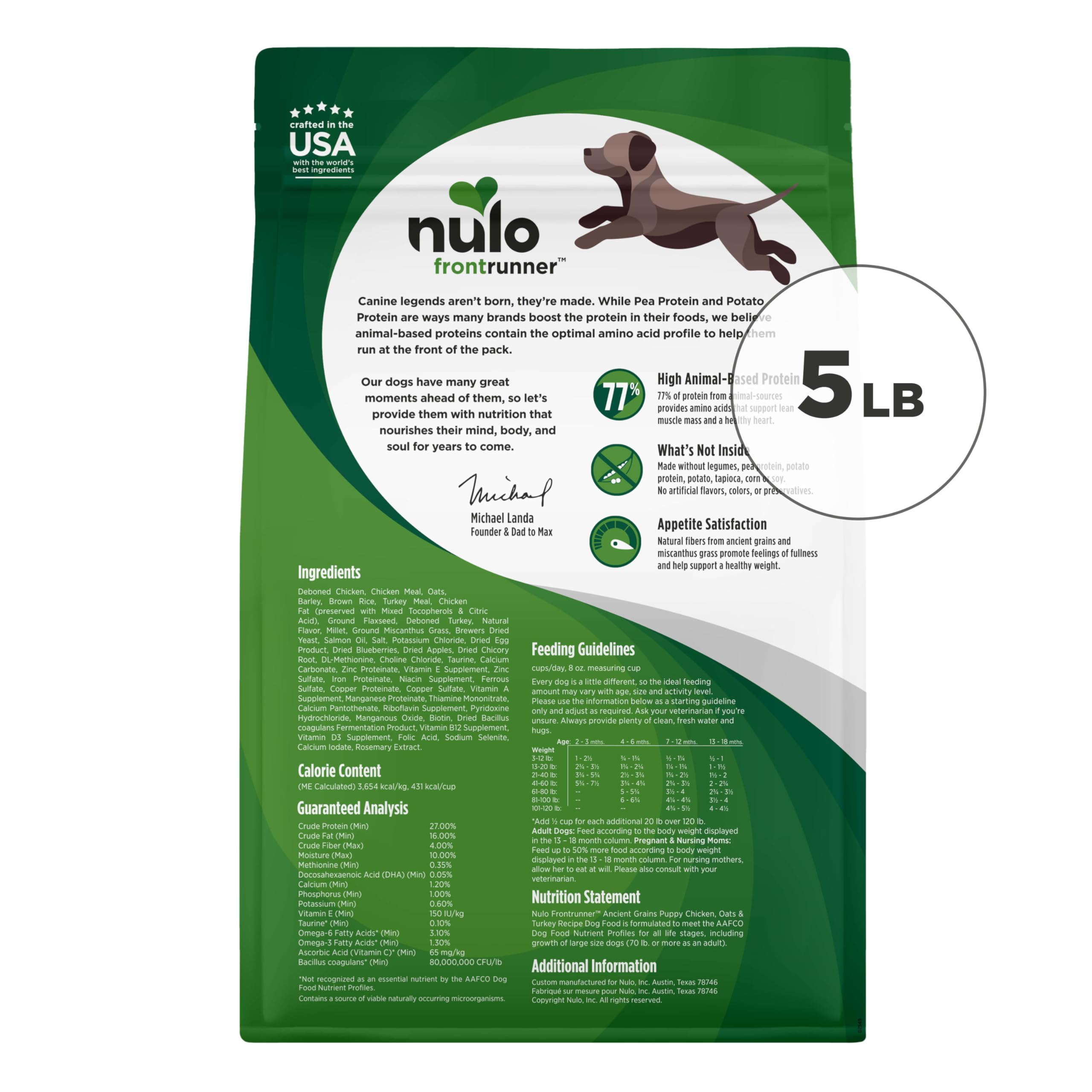 Nulo Frontrunner chiot – goût apprécié par les chiens difficiles.