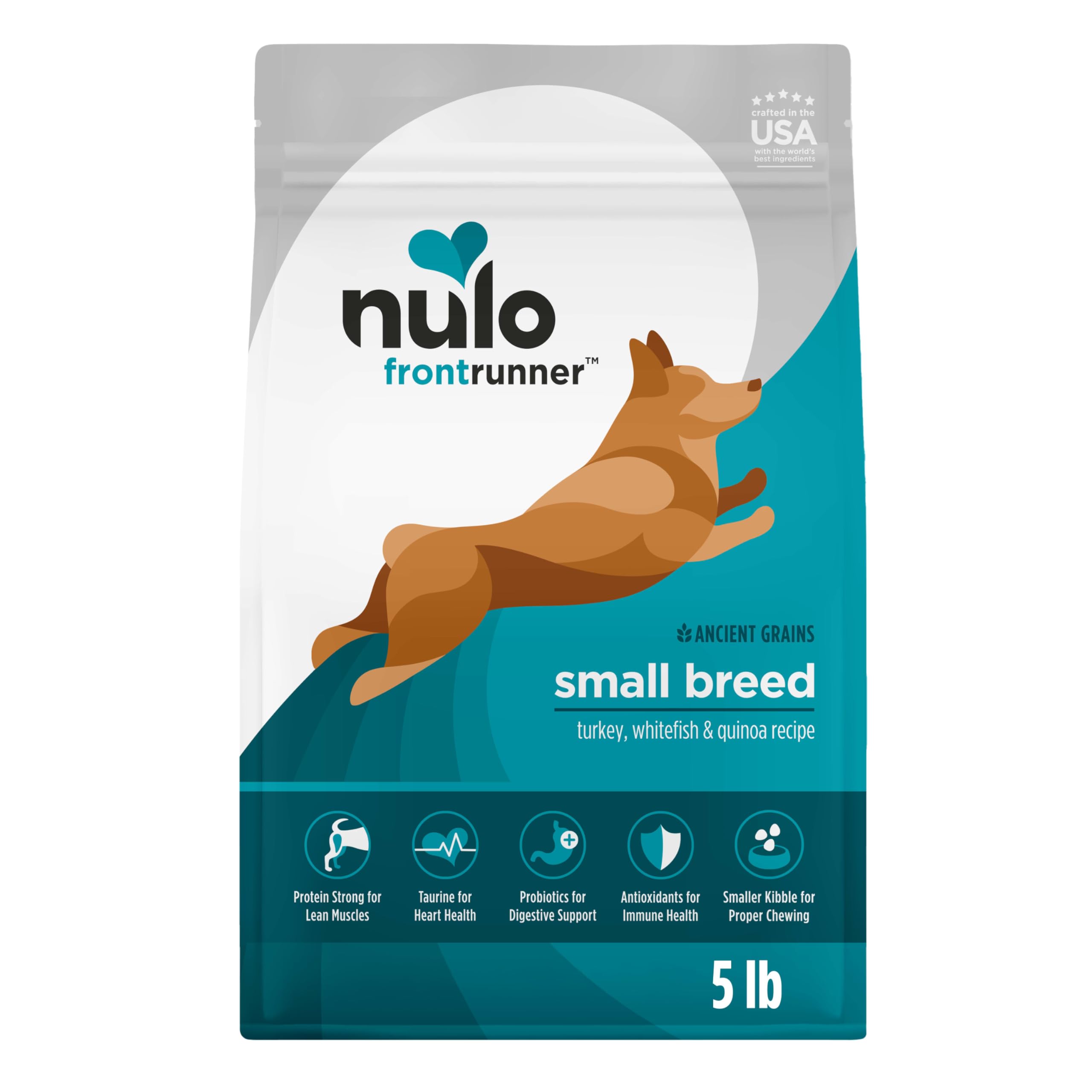 Nulo Frontrunner: petites croquettes dinde faciles à mâcher pour petites races.