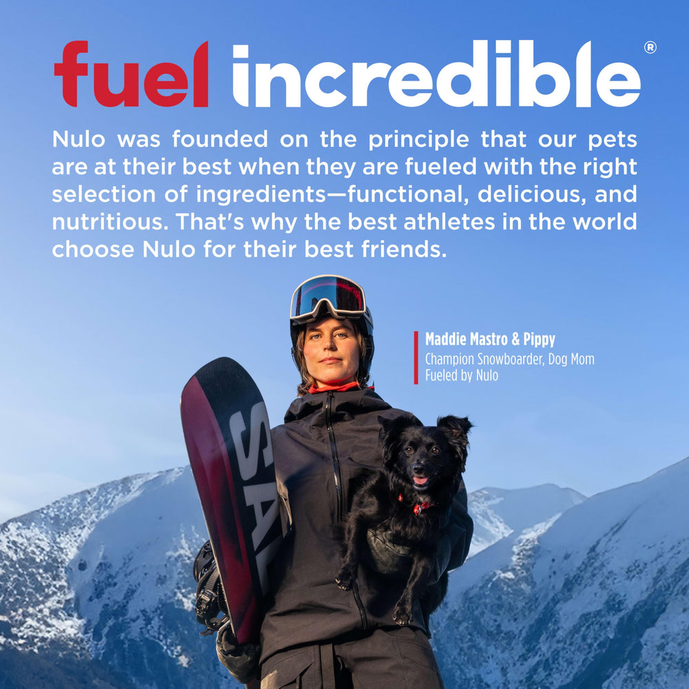 Ingrédients Nulo saumon-thon et grains, protéines animales de qualité.