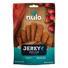 Nulo Jerky Premium en sachet 5 oz, récompense pratique pour l'entraînement.