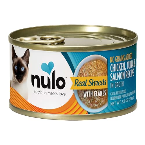 Nulo Real Shreds avec Flocons, morceaux savoureux dans bouillon pour chatons.