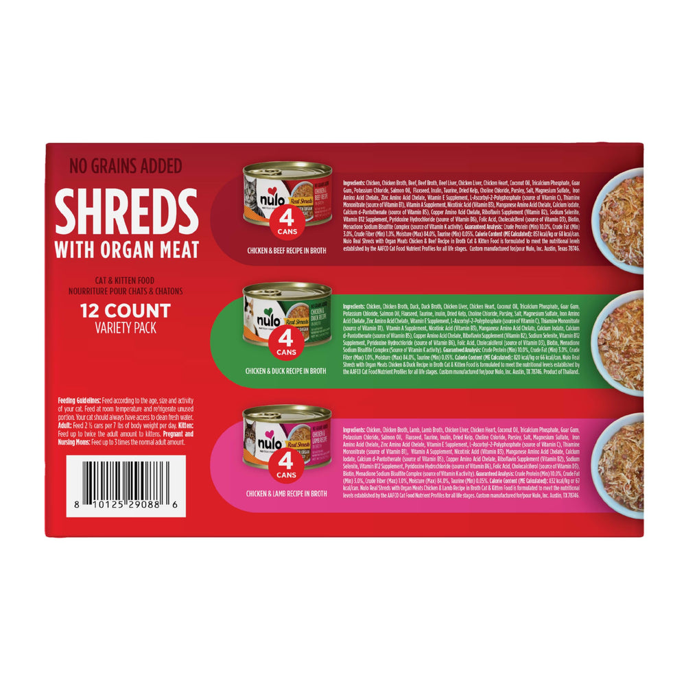 Sans céréales dans Nulo Real Shreds – option adaptée à certaines préférences.