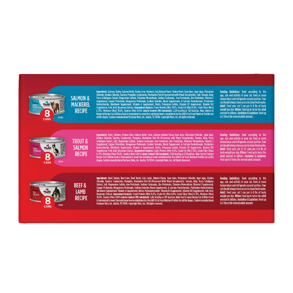 Variété de saveurs Nulo – plaisir quotidien pour le chat.