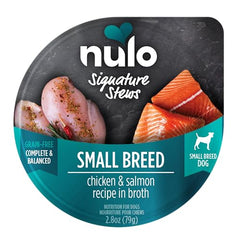Nulo Signature Portion Petits Chien Poulet-Saumon, repas pratique et portionné.