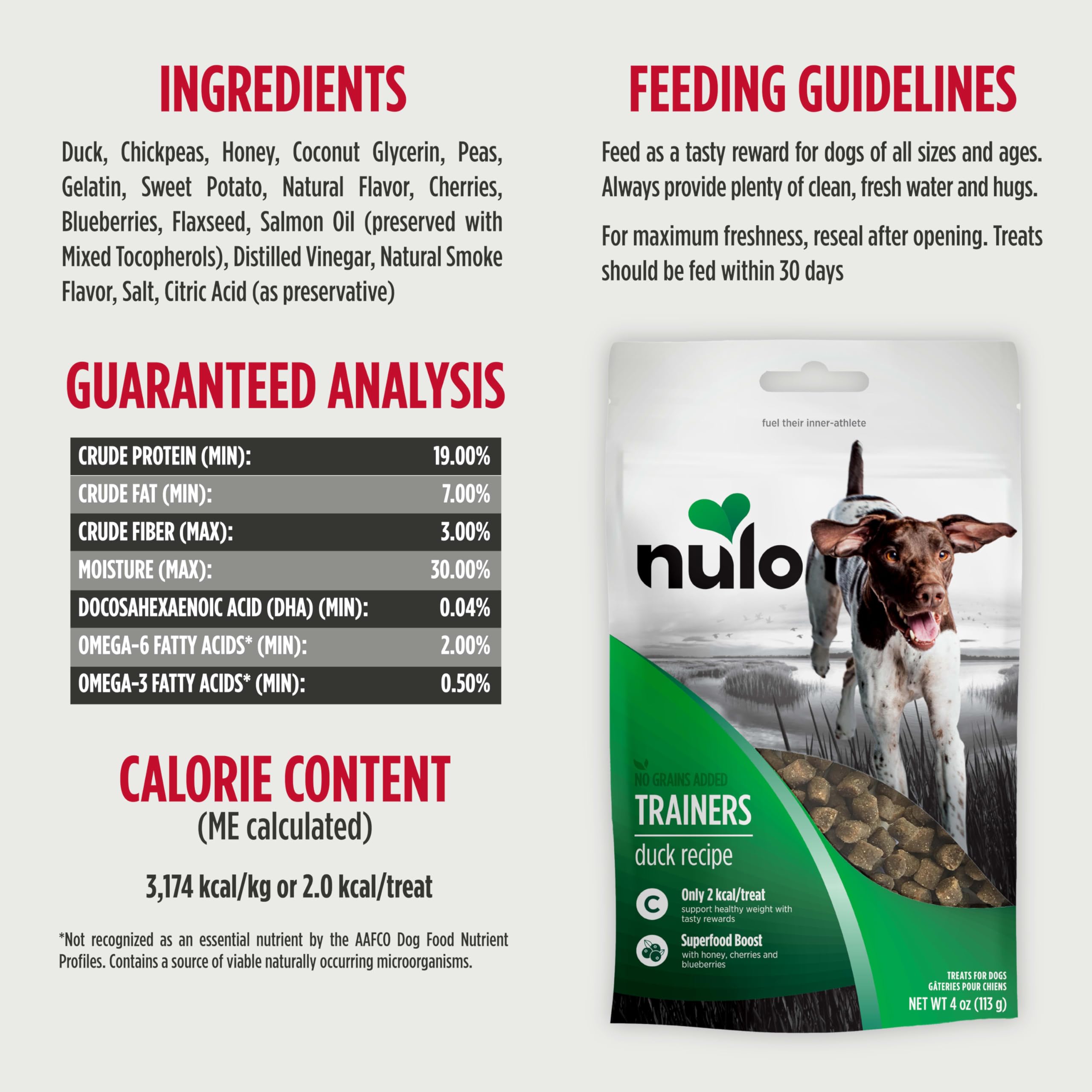Nulo Trainers Variété chien adulte – portion adaptée pour les récompenses.
