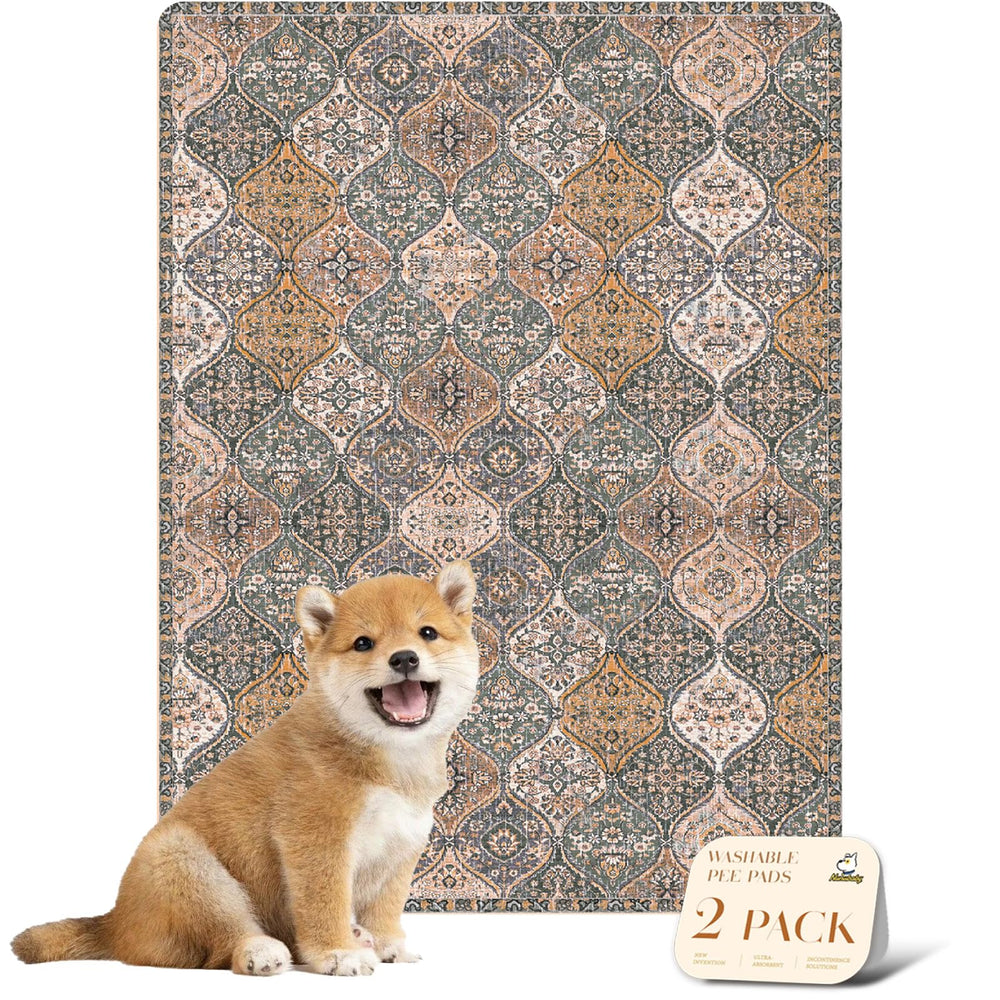 Nunubaby tapis lavable pour chien - surface absorbante et anti-fuite