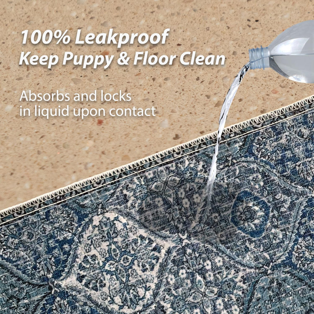 Nunubaby tapis sanitaire lavable anti-fuite – garde le sol sec après usage.