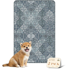 Nunubaby tapis sanitaire lavable bleu – design élégant et absorption efficace.