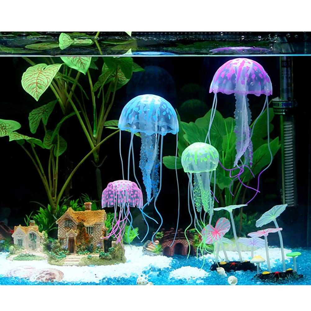 NUOMI méduse artificielle silicone doux – sécurité et esthétique pour l’aquarium