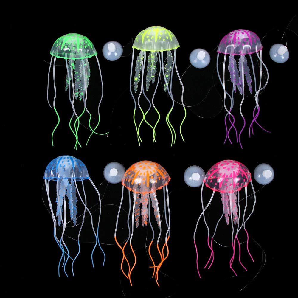 NUOMI méduse artificielle pour aquarium – ensemble décoratif réaliste en silicone
