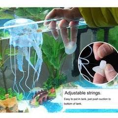 NUOMI méduse artificielle lumineuse – décor bleu près du filtre pour mouvement naturel