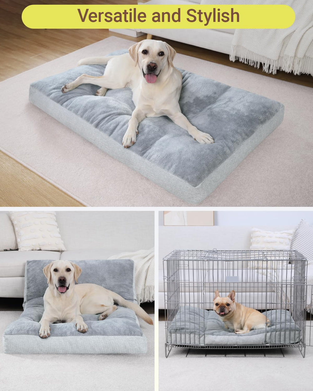 NUPIDA dimensions 41x27 pouces adaptées aux grands chiens