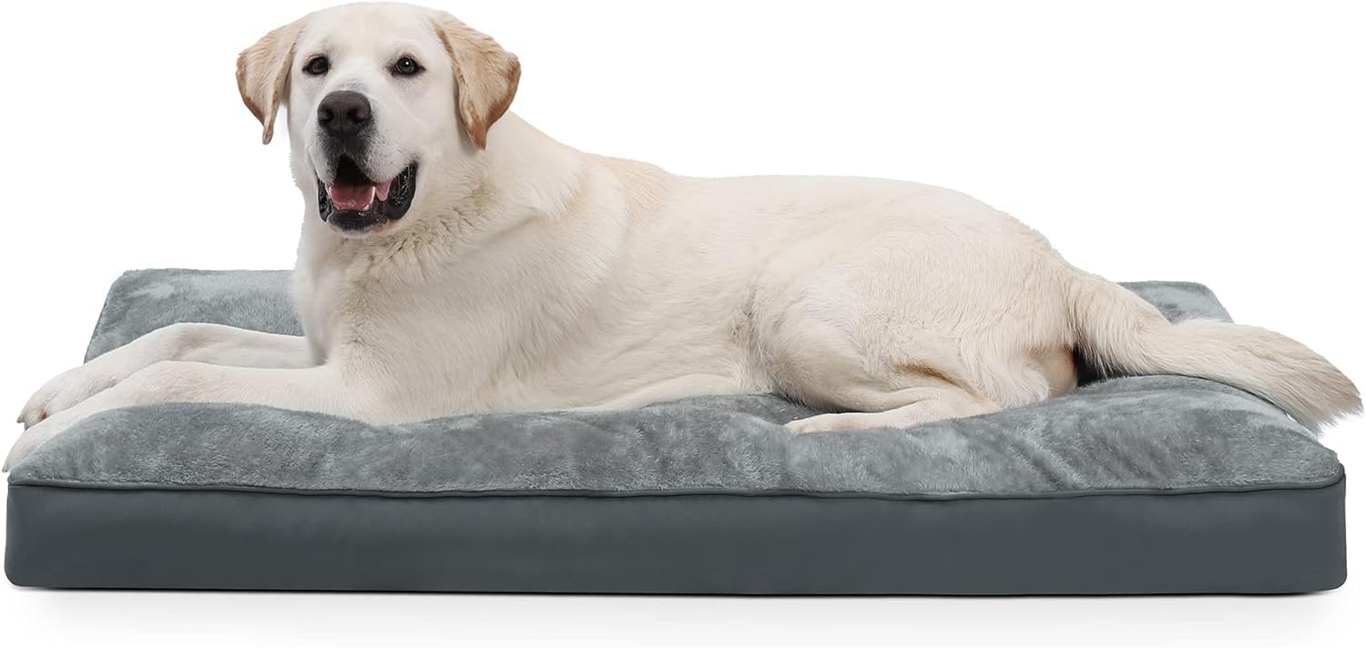NUPIDA lit de cage chien imperméable et plush, confort durable pour votre compagnon.
