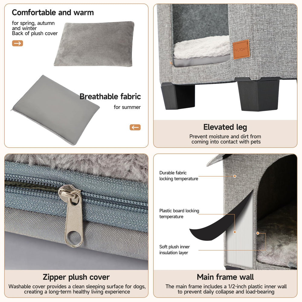 NUROMY – Tapis amovible et housse lavable pour entretien facile.