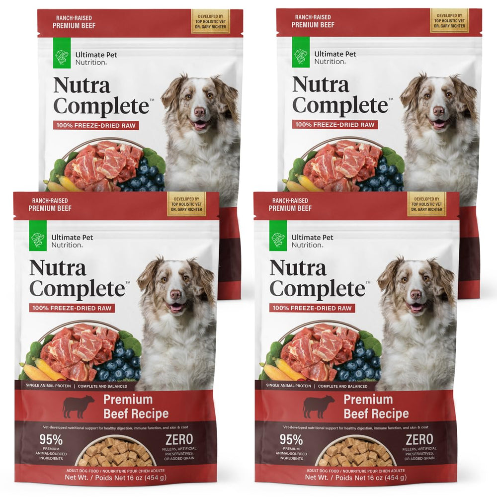 Nutra Complete Pack4 Boeuf 1-livre – emballage pratique pour nourrir votre chien