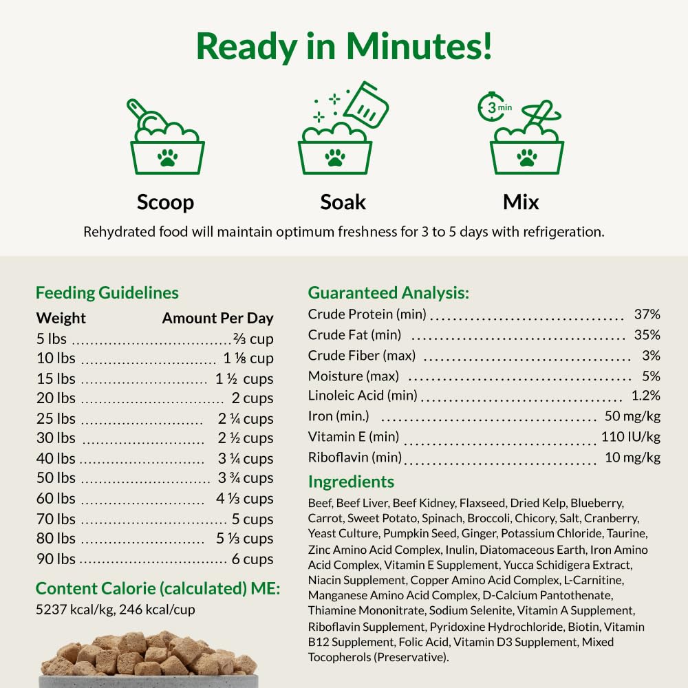 Nutra Complete : utilisable comme aliment principal ou comme mélangé nutritionnel.