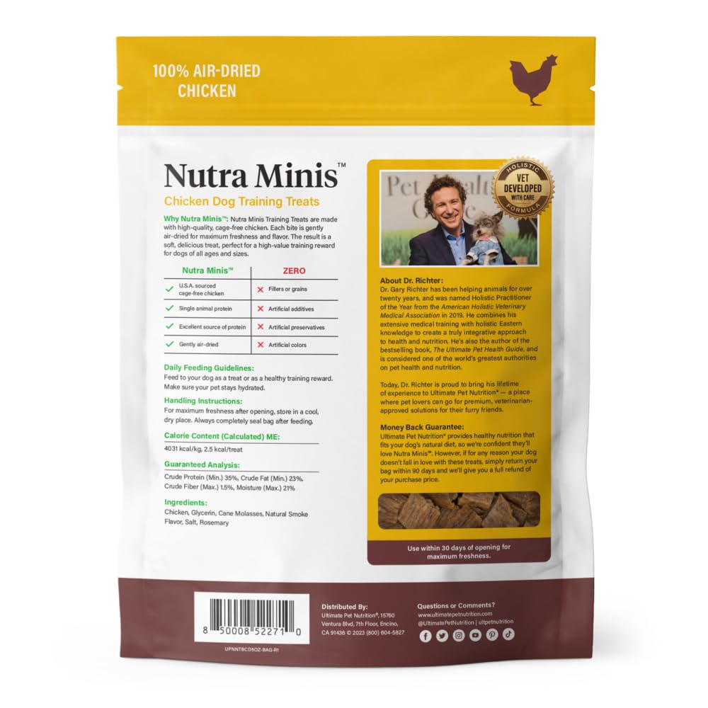 Nutra Minis utilisation quotidienne, récompense lors d'entraînement.