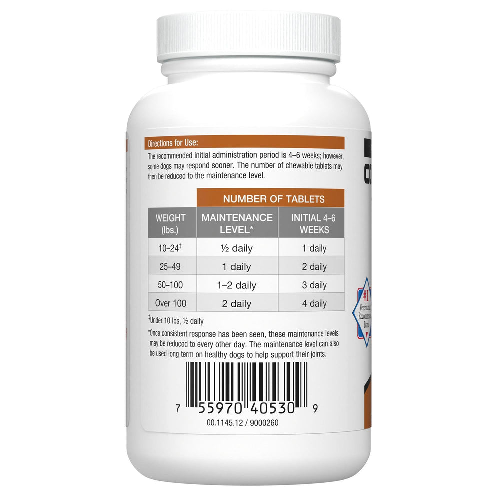 Cosequin Nutramax : bouteille avec étiquette et informations produit.