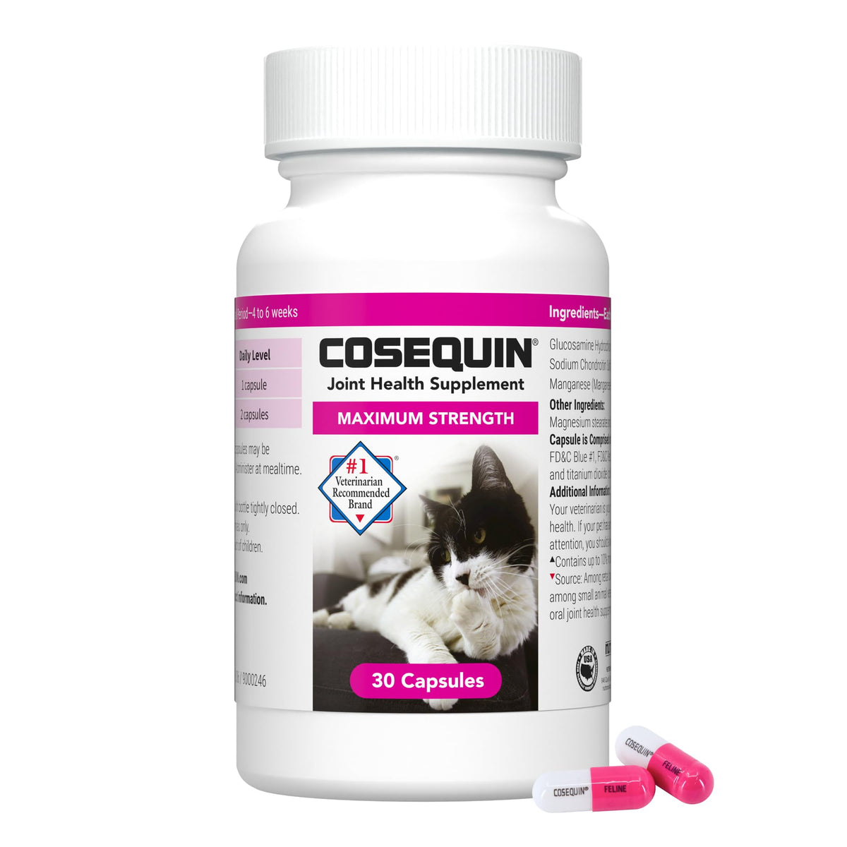 Nutramax Cosequin Chat : boite 30 capsules pour articulations