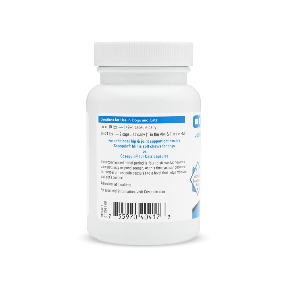 Nutramax Cosequin glucosamine et chondroïtine pour soutenir la mobilité des articulations.