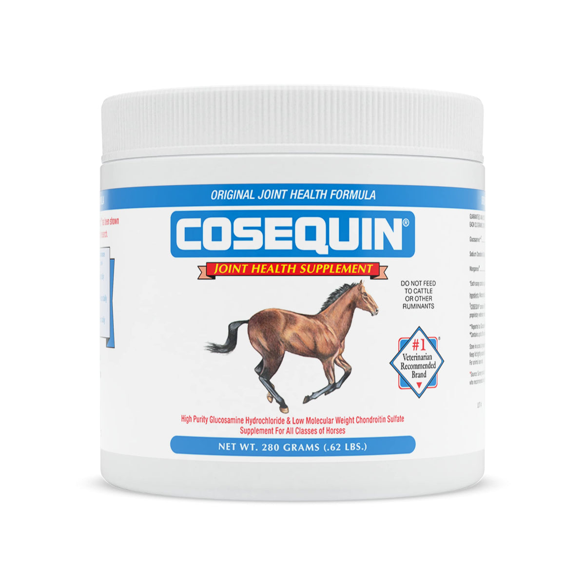 Nutramax Cosequin Original emballage visible, soutien articulaire fiable pour chevaux.