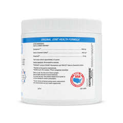 Nutramax Cosequin Original poudre glucosamine et chondroïtine, ingrédients clés pour joints sains.