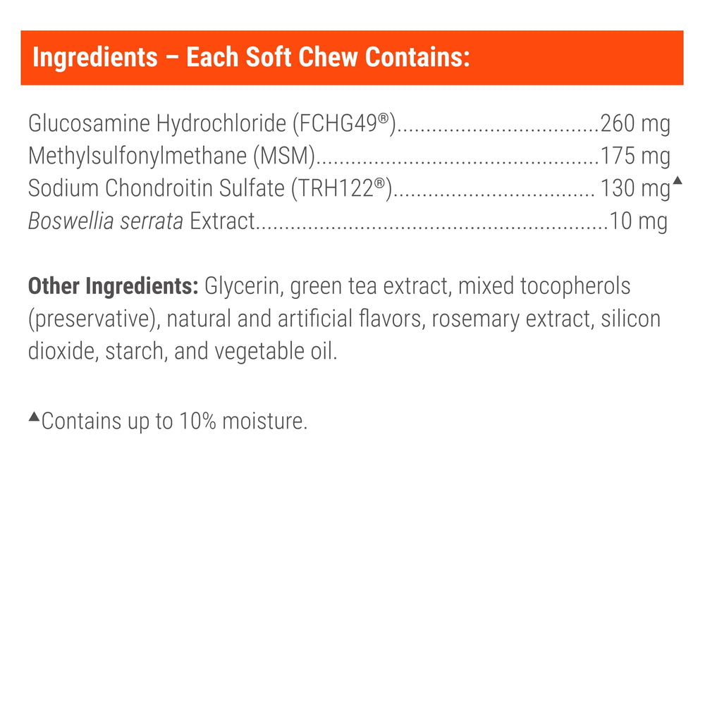 Formulé par des vétérinaires et par Nutramax Veterinary Sciences.