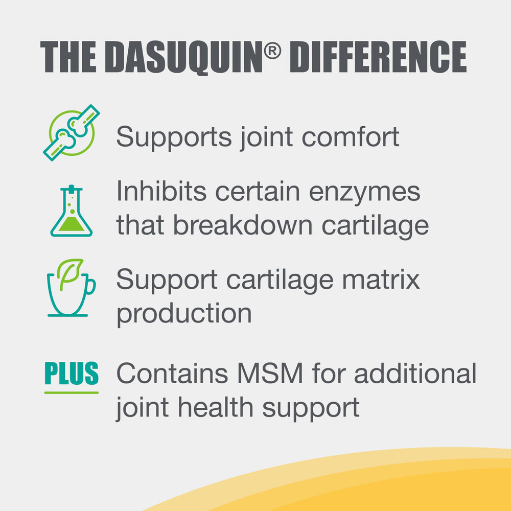 Antioxydants EGCG et Boswellia dans Nutramax Dasuquin.