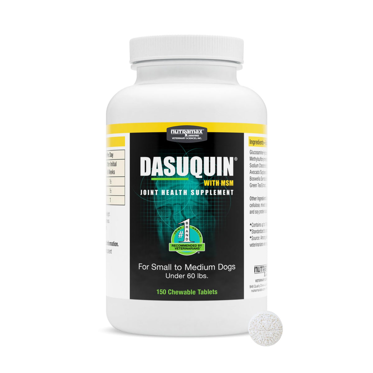 Nutramax Dasuquin – emballage avec logo et étiquette