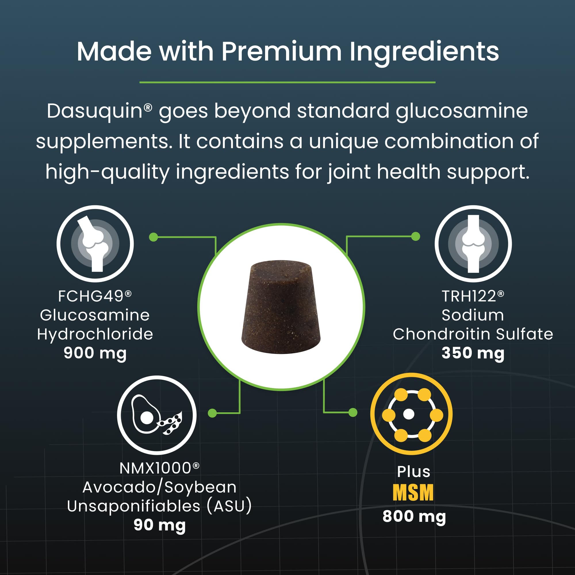 Nutramax Dasuquin – gommes chiens avec MSM et Boswellia.