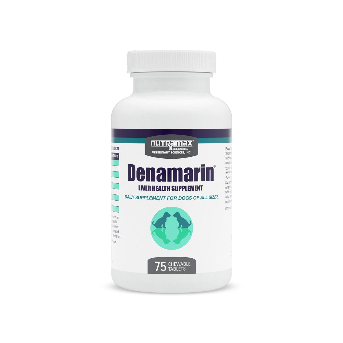 Nutramax Denamarin – boîte pour chien, soutien hépatique et administration pratique.